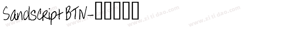 Sandscript BTN字体转换